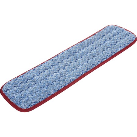 Rubbermaid Commercial Wet Pad, Microfiber, Hygen, ZigZag, 18" Red, PK 12 RCPQ410REDCT